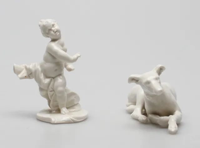 FIGURINER, 2 st, Nymphenburg, 1900-tal.
