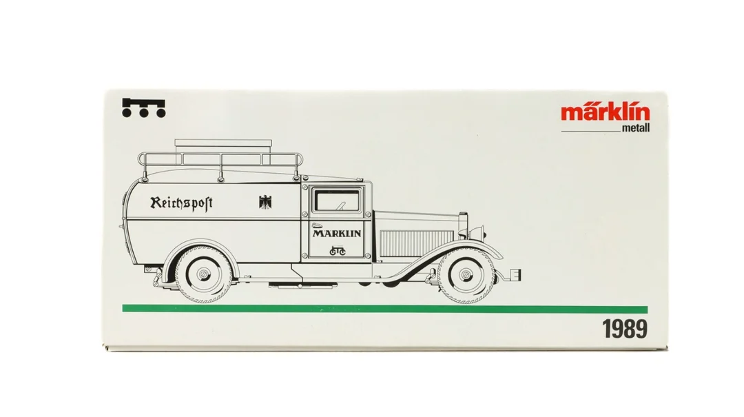 Märklin 1989 Metal: Mechanical Reichspost car — Hobby and collectibles/Toys — Lauritz