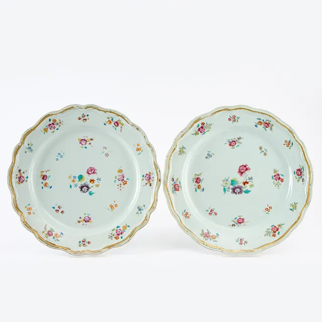FAT, ett par, Kina Qianlong (1736-95), porslin.