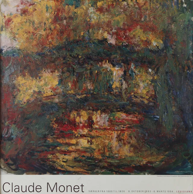 CLAUDE MONET. Utställningsaffisch, Louisiana.