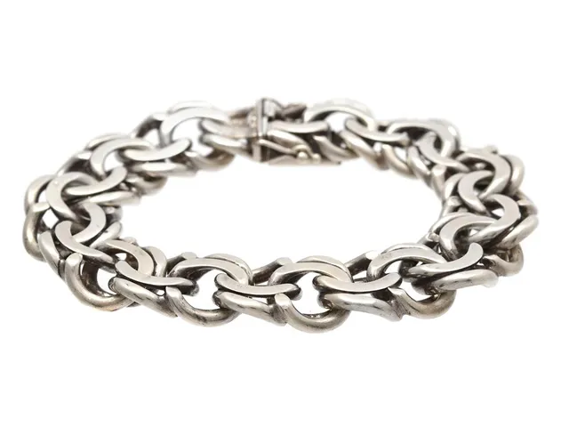 ARMBAND, silver, bismarcklänk, längd 21 cm, vikt 78,2 g.