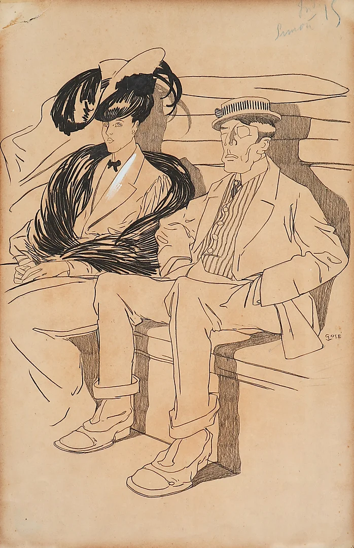 XAVIER GOSÉ. Couple. — Drawings — Balclis