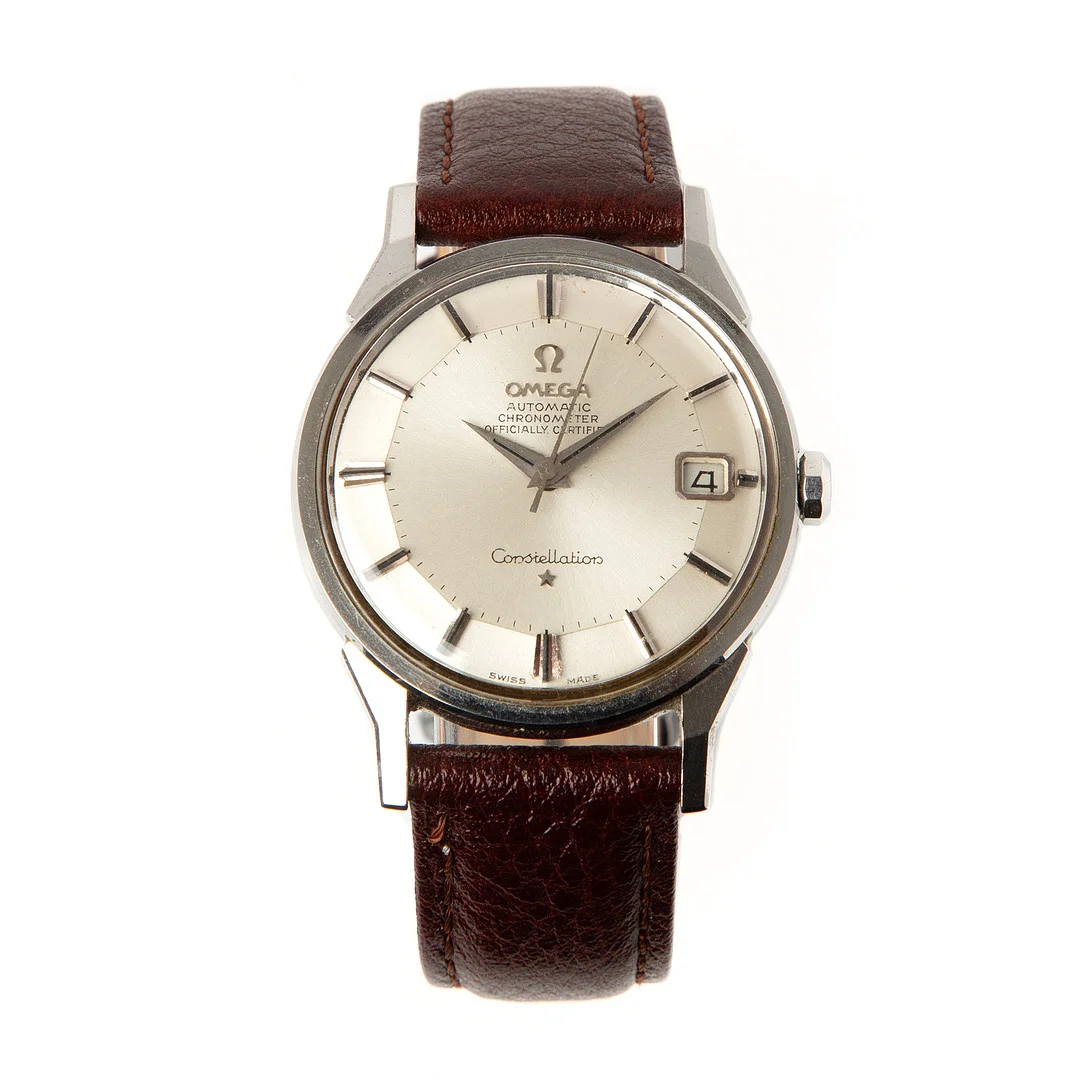 OMEGA, armbandsur, Constellation, stål, 1960-tal. — Wristwatches — Stockholms Auktionsverk Göteborg