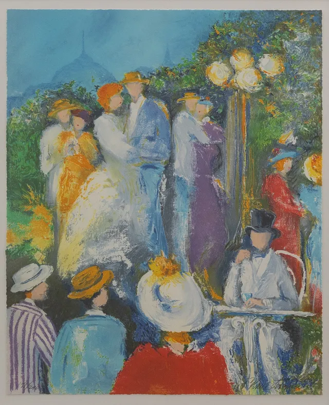 KARL HÖGLUND. Dans, litografi nr 190/290, signerad.