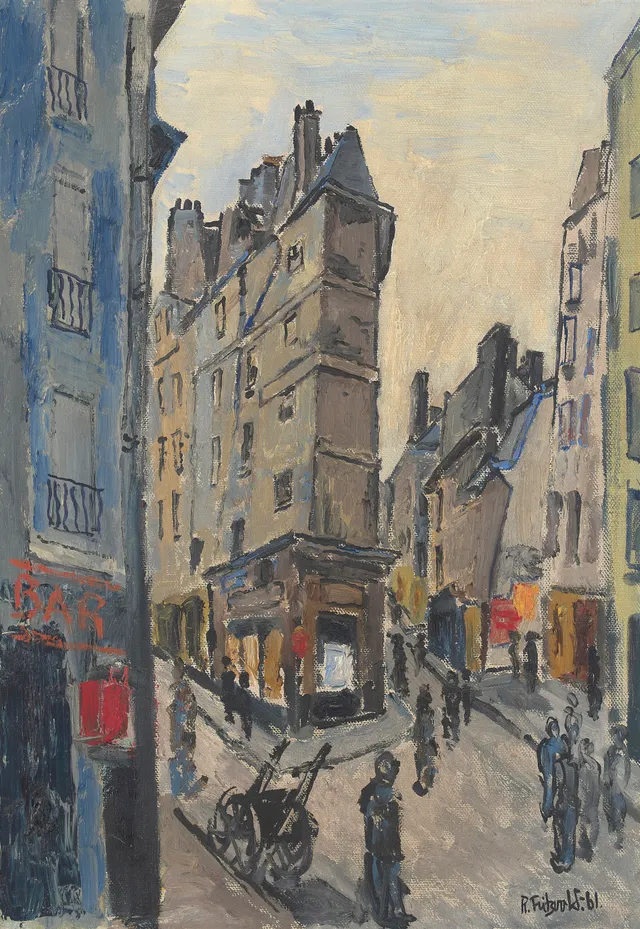Fritzvold, Reidar — "Rue de Seine, Paris" 1961