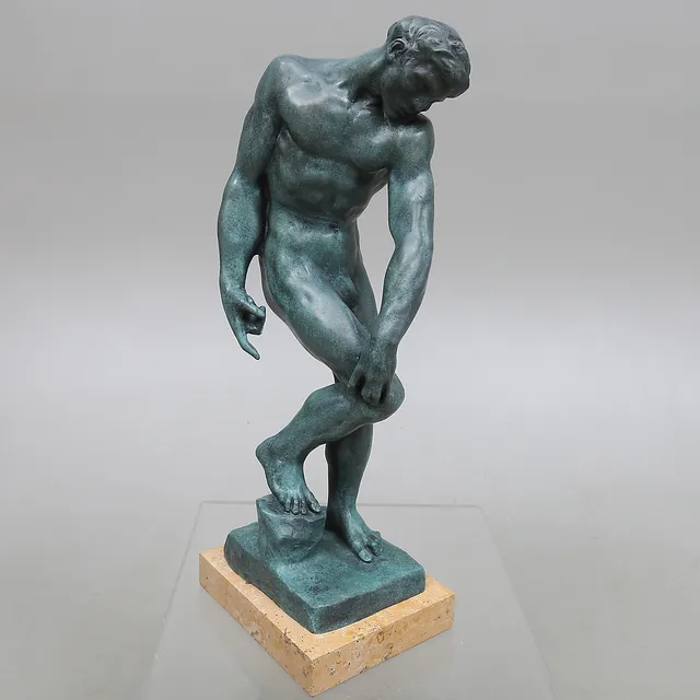 AUGUSTE RODIN. EFTER. Skulptur, brons, 2000-tal.