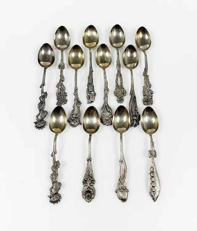 KAFFFESKEDAR, 12 st, Silver.