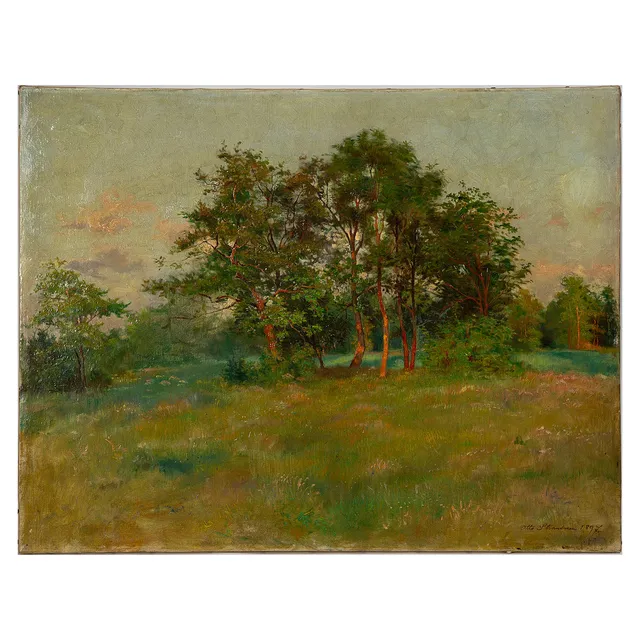 OTTO STRANDMAN. Olja på duk, signerad och daterad Otto Strandman 1897.