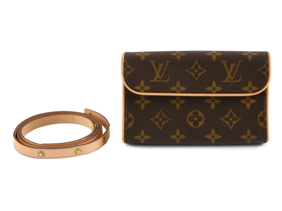 VÄSKA, LOUIS VUITTON, Pochette Florentine, monogram canvas, 16x9x4 cm, avtagbart midjeskärp, dustbag. — Accessoarer/Väskor — Kaplans