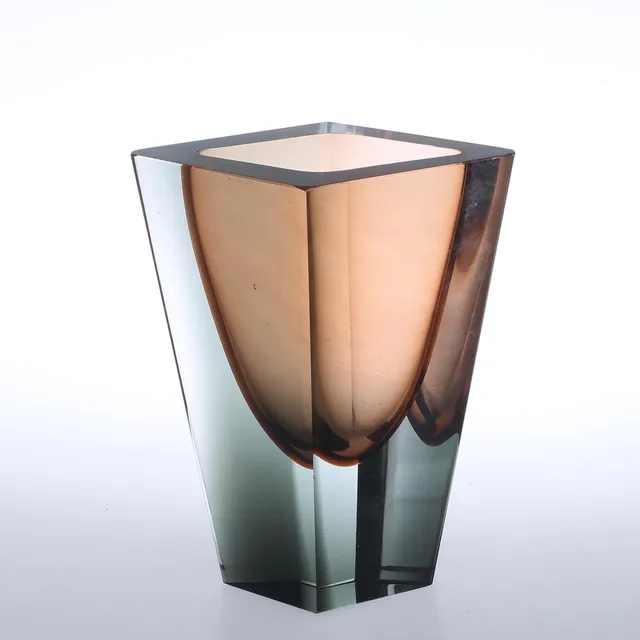 KAJ FRANCK. Vas, glas, "Prisma", Nuutajärvi Notsjö, signerad.