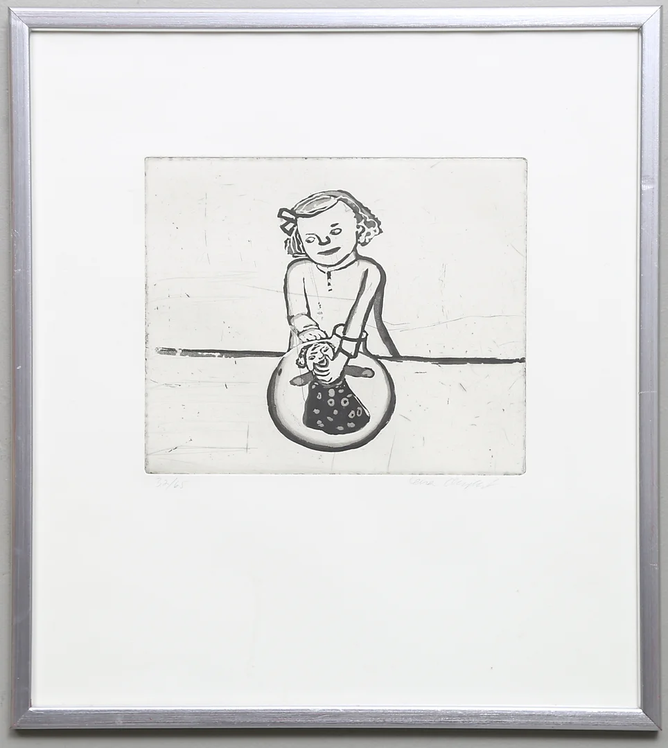 LENA CRONQVIST. Etsning, signerad och numrerad 32/65. — Engravings & Prints — Gomér & Andersson Linköping
