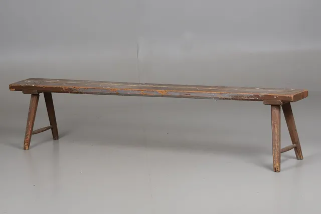 LÅNGBÄNK. Furu, 1900-tal.