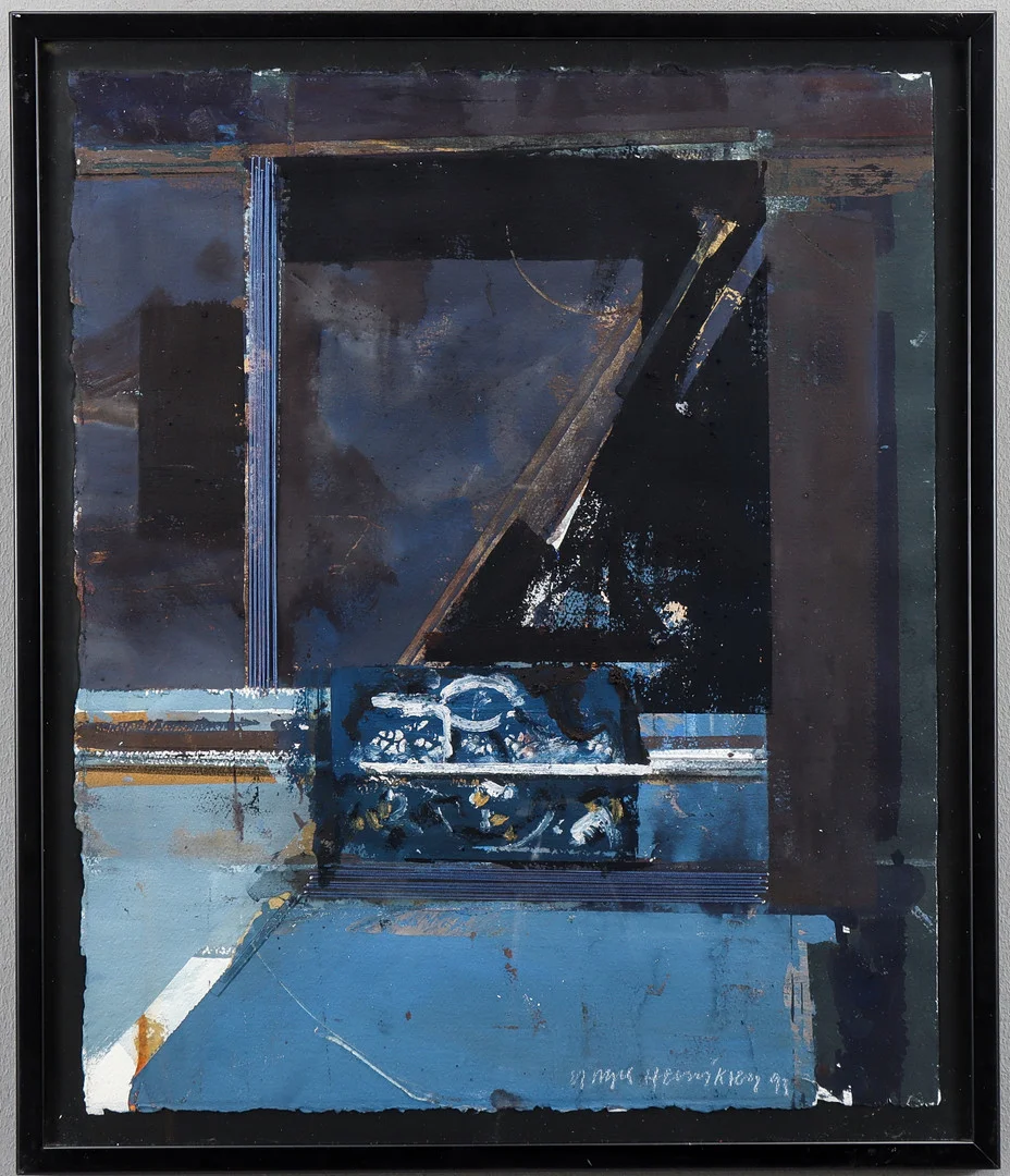 YNGVE HENRIKSEN (FÖDD 1965). "Blått Skrin". — Paintings — Karlstad Hammarö Auktionsverk