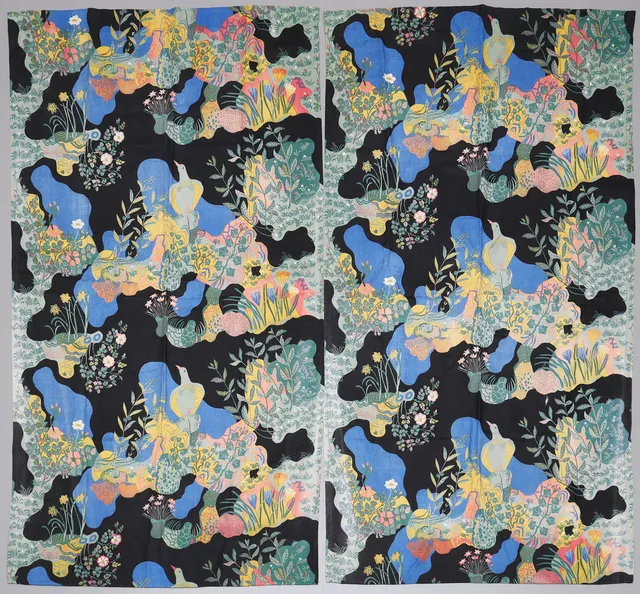 JOSEF FRANK. Gardiner, ett par, "Anakreon", Firma svenskt tenn.