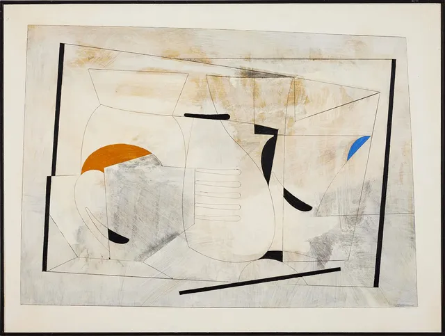 ALBERT JOHANSSON. Utan titel, olja på pannå, 91 x 122 cm.