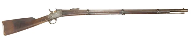 GEVÄR, Enkelskott, fabrikat Remington, modell 1867, kaliber 12,7x44R, tillv.nr 7019.