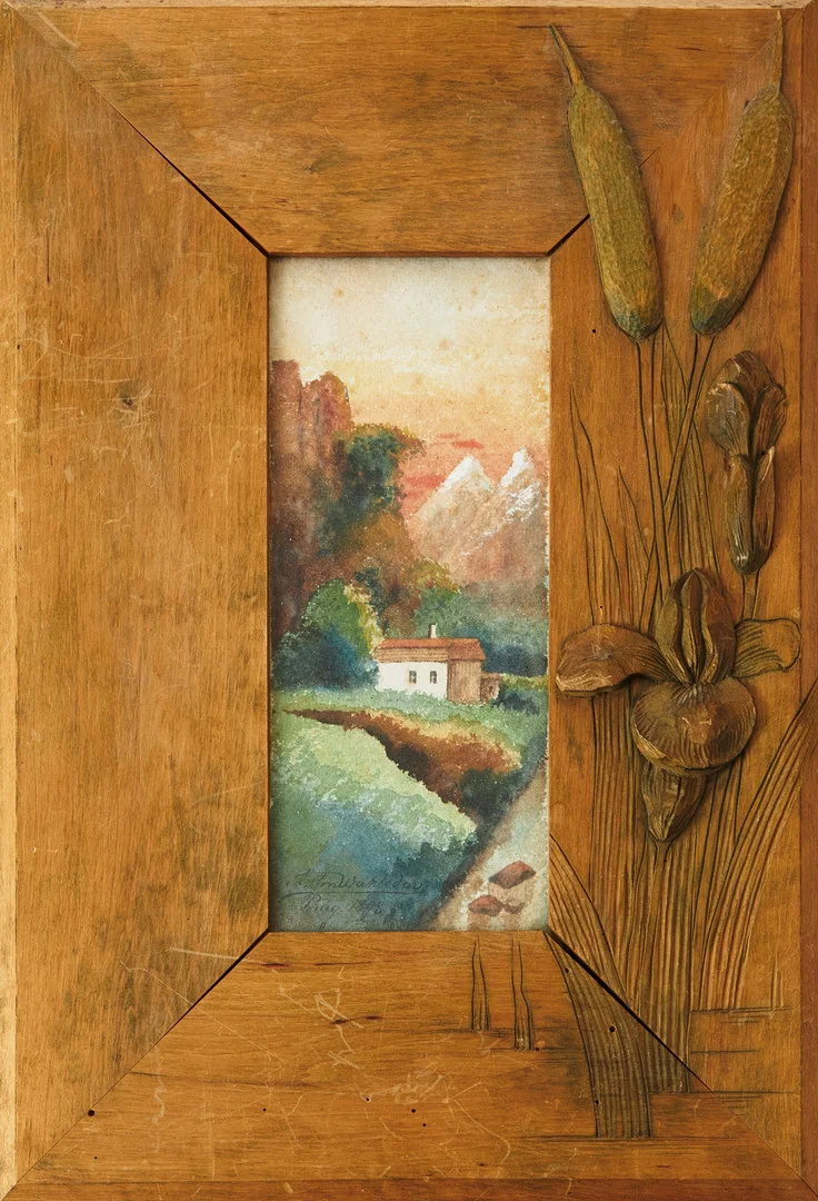 ANTON WAHLEDOW (1862-1923) Grönskande alplandskap. — Paintings — Stockholms Auktionsverk Magasin 5