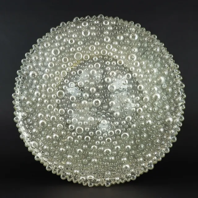 HELENA TYNELL. Takplafond / Vägglampa, gjutet glas, Glashütte Limburg, Tyskland.