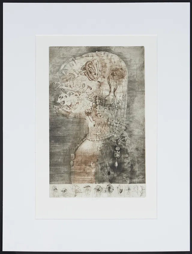 JIRI ANDERLE (1936). 'Porträt eines Renaissancemädchens'.