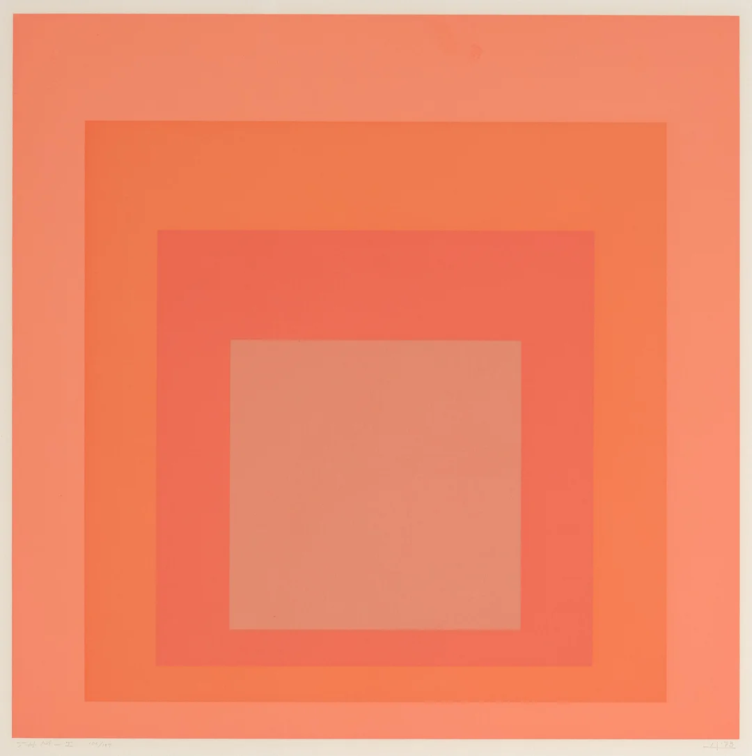 Albers, Josef — "JHM-I" 1973 — Kunst/Grafikk — Blomqvist