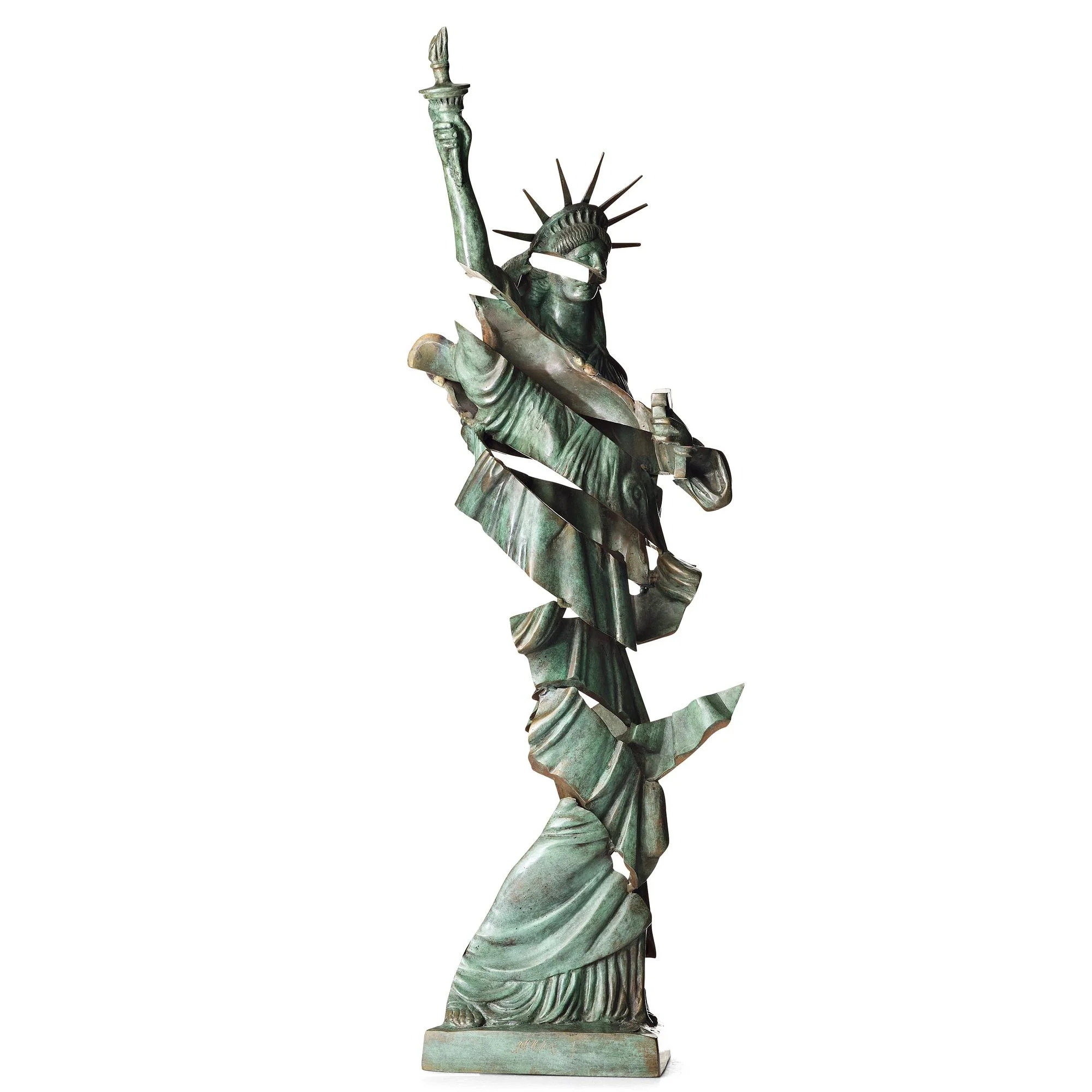 Fernandez Arman, "Statue of Liberty, horizontally sliced". — Bukowskis