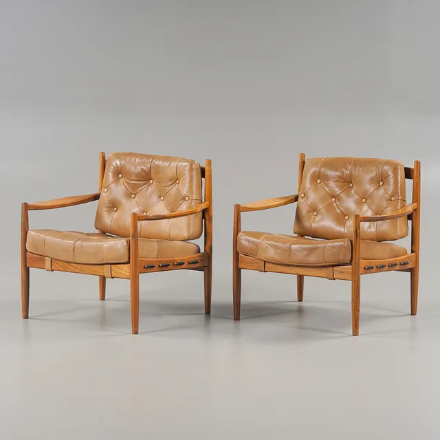 INGEMAR THILLMARK. Fåtöljer 2 st "Läckö" OPE Möbler, 1960-tal.