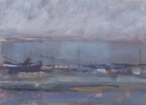 CURT VIBERG. Pastell, "Vid Östergarn", signerad samt daterad 1963.