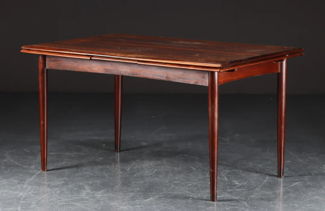 Spisebord med hollandsk udtræk af palisander, 1960'erne — Furniture/Dining tables, dining room furniture — Lauritz