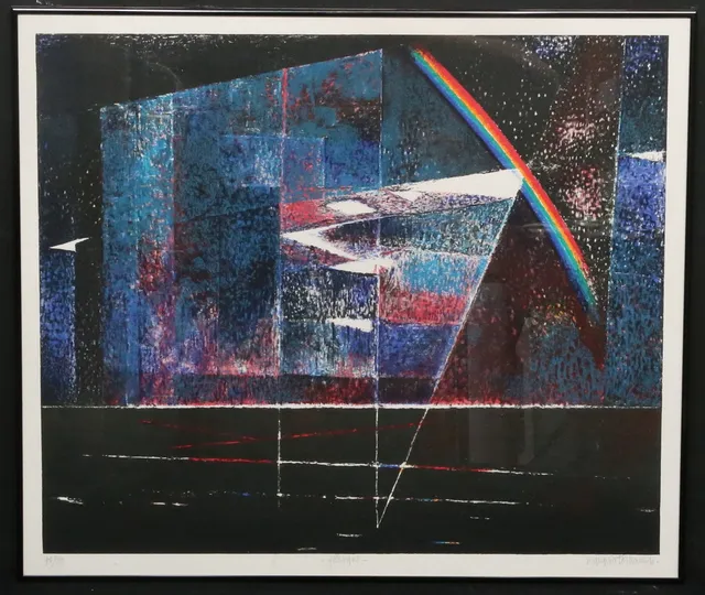 INGEGERD TORHAMN. "Färgspel". Färglitografi, signerad, numrerad 70/80.