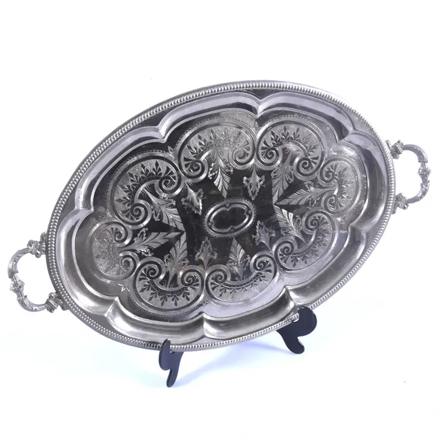 BRICKA, nysilver, 1900-tal.