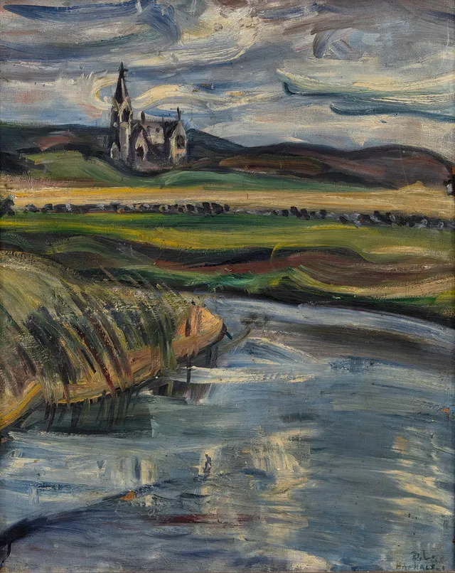 DAVID LARSSON. Komposition, olja på duk, signerad, -31.
