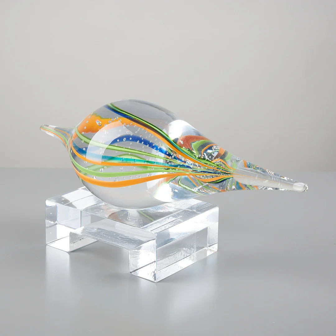 REIMA MAARONEN (1957). GLASSKULPTUR, signerad Reima Maaronen Fiskars samt daterad 2006, klart och olikfärgat konstglas. — Art glass — Stockholms Auktionsverk Helsinki