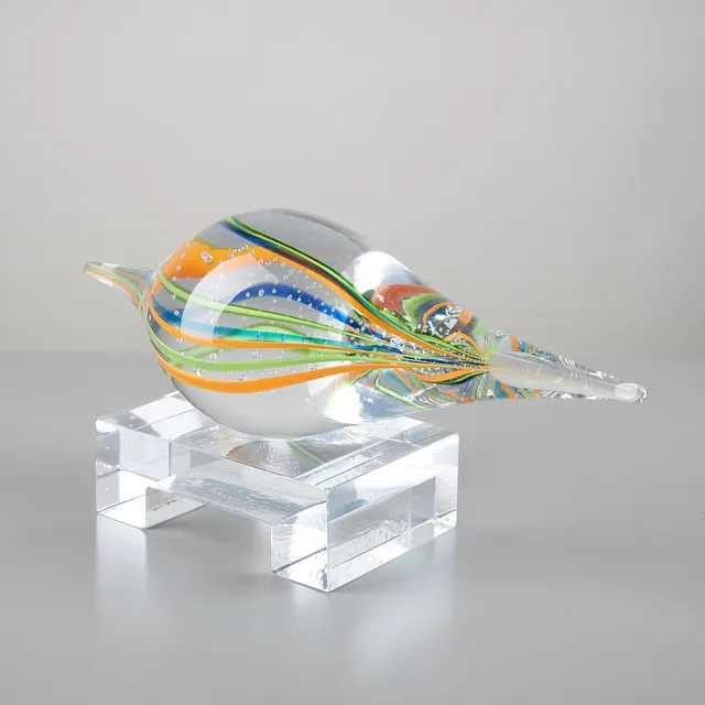 REIMA MAARONEN (1957). GLASSKULPTUR, signerad Reima Maaronen Fiskars samt daterad 2006, klart och olikfärgat konstglas.