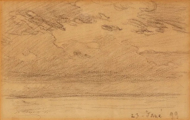 DIONÍS BAIXERAS (1862–1943). Estudio de nubes.