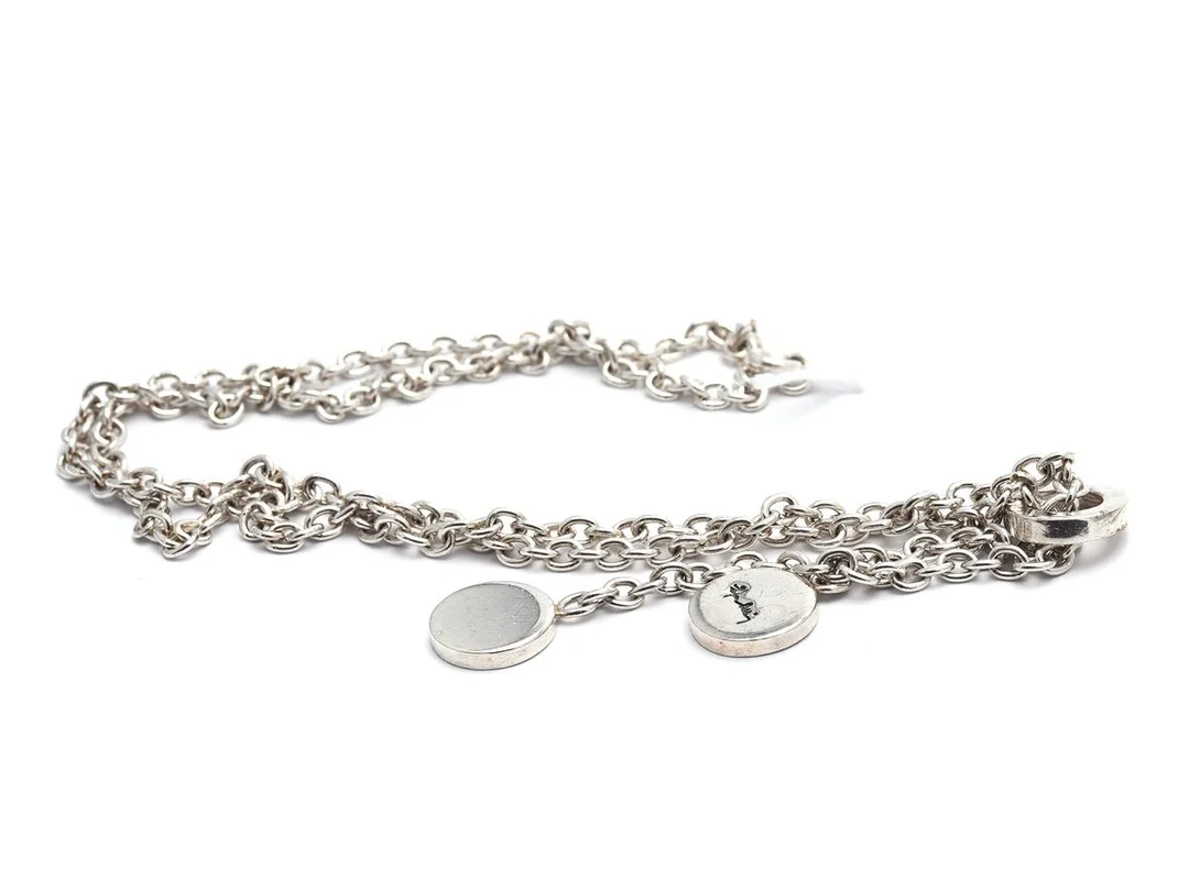 Collier S925 16,1g längd: 45,5cm "Twin Dots", design: Efva Attling — Smycken/Collier — Kaplans