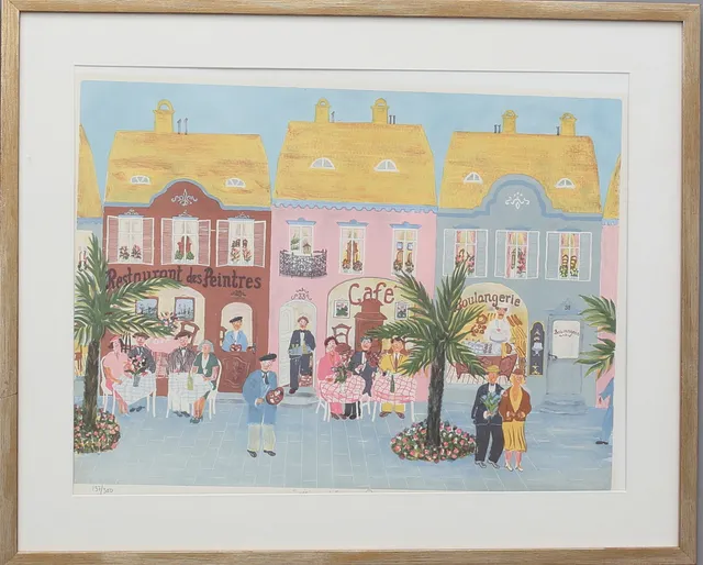 PER OLOF OLSSON. "Mina drömmars Provence". Färglitografi, signerad och numrerad 137/300.