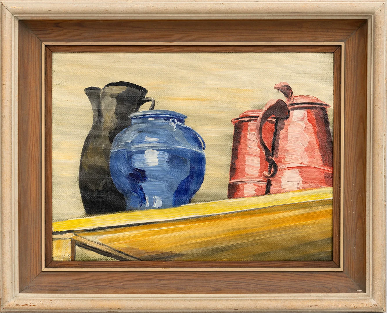 GUNNAR LÖBERG (1893-1950). "Stilleben på hyllan II", olja på duk, signerad, daterad, a tergo, 1937. — Paintings — Auktionshuset Kolonn