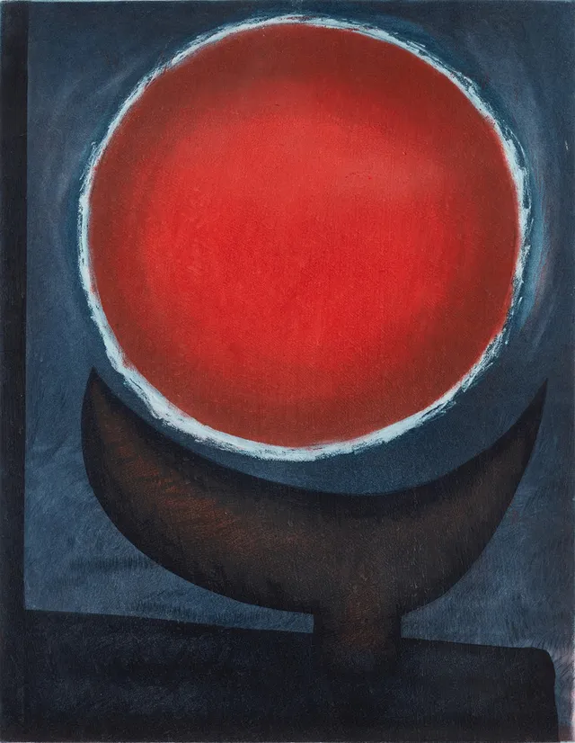 BERTIL LUNDBERG (Sverige, 1922-2000), "Minnets sken", signerad och numrerad 56/75, originaletsning.
