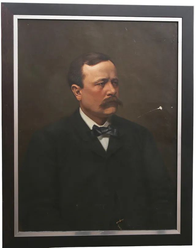 BRUNO HOPPE. Olja på duk, Grosshandlare P A Collijn Stockholm, signerad, daterad 1902.