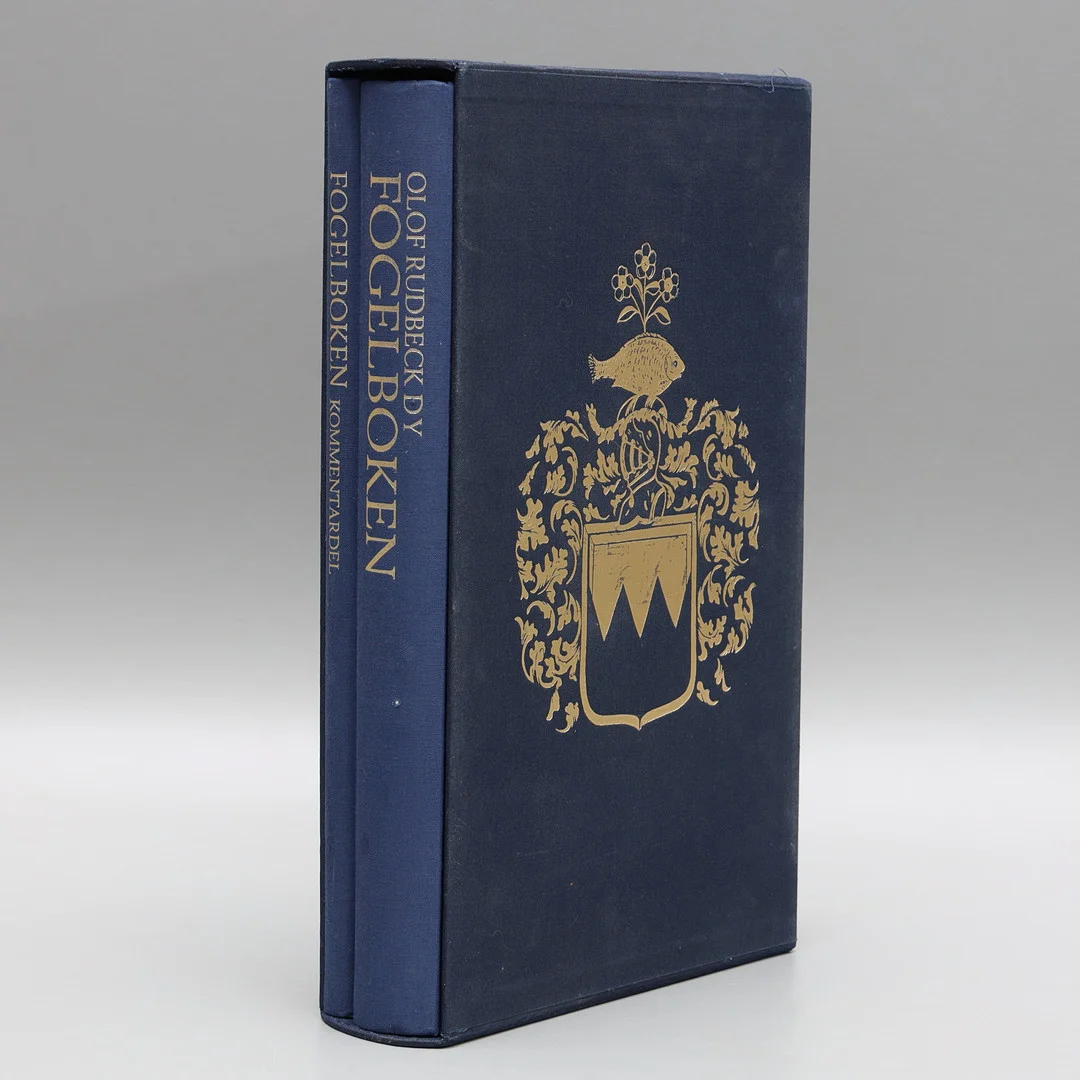 FOGELBOKEN, 2 volymer, Olof Rudbeck Dy, René Coeckelberghs Editioner, 1985. — Books — Auktionsmagasinet Vänersborg