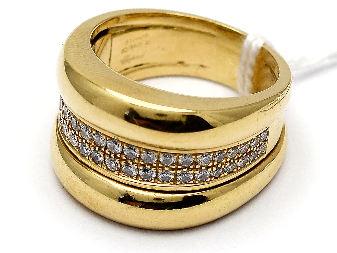 Ring 18K 17,7g Chopard nr82/6435-41 9134489 med diamanter 42xca0,01ct Ø18¾ — Smycken/Ring — Kaplans