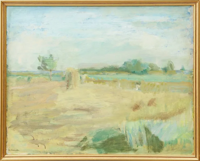 HUGO SIMSON. Landskapsvy. Olja på duk, signerad.