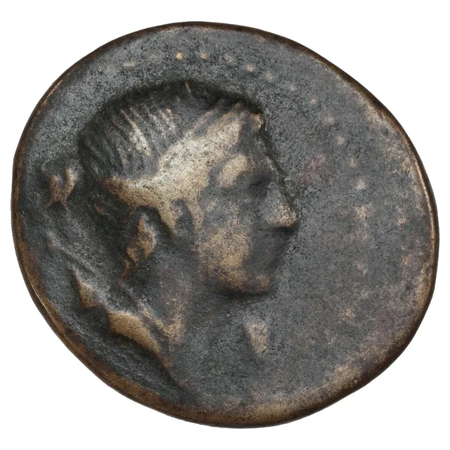 Ancient Greece, Crete, Cnossus (?),37 BC, AE 26, L. Lollius as magistrate, Artemis Diktynna /stag , L.LOL/LI-VS; RPC I.909; SNG Cop.1310–1, 11.55 g
