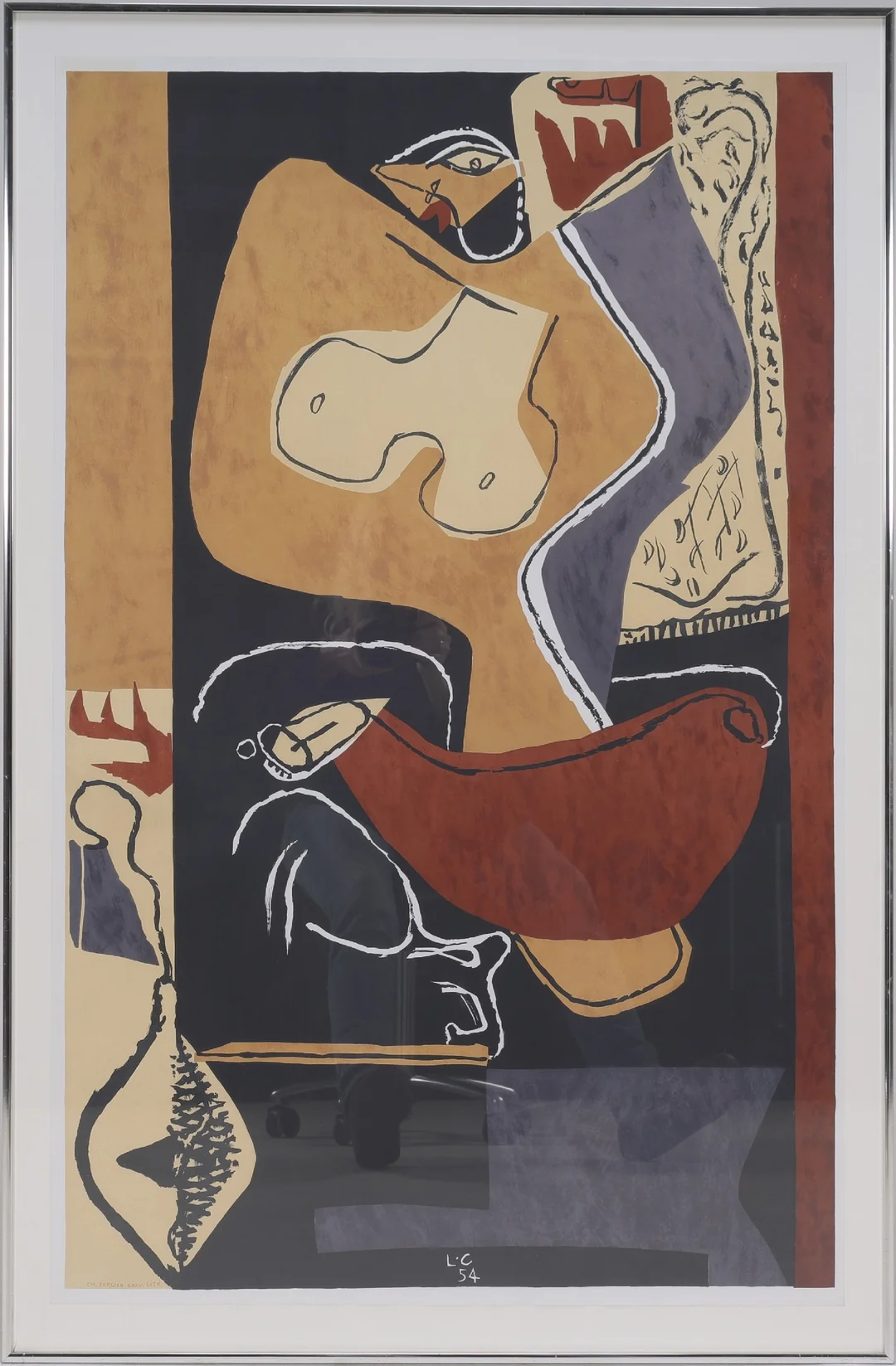 Le Corbusier: 'Femme a la main levée' — Paintings and sculptures/Prints and photography — Lauritz