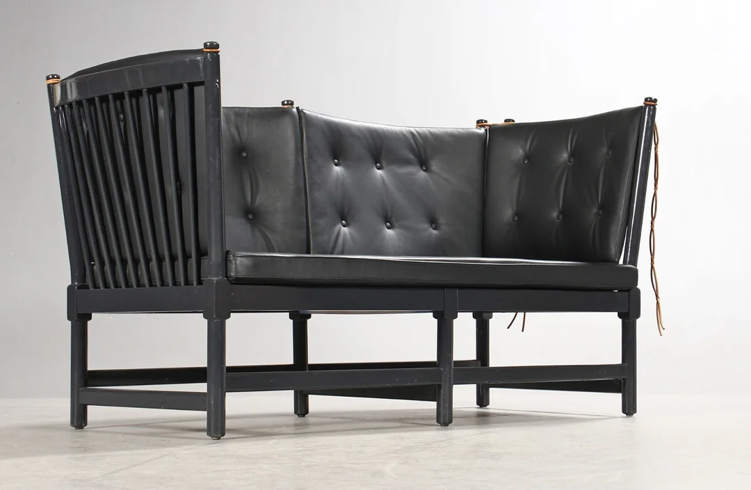 Børge Mogensen. Spoke-back sofa made in beechwood, model 1789 — Furniture/Lounge suites, sofas — Lauritz