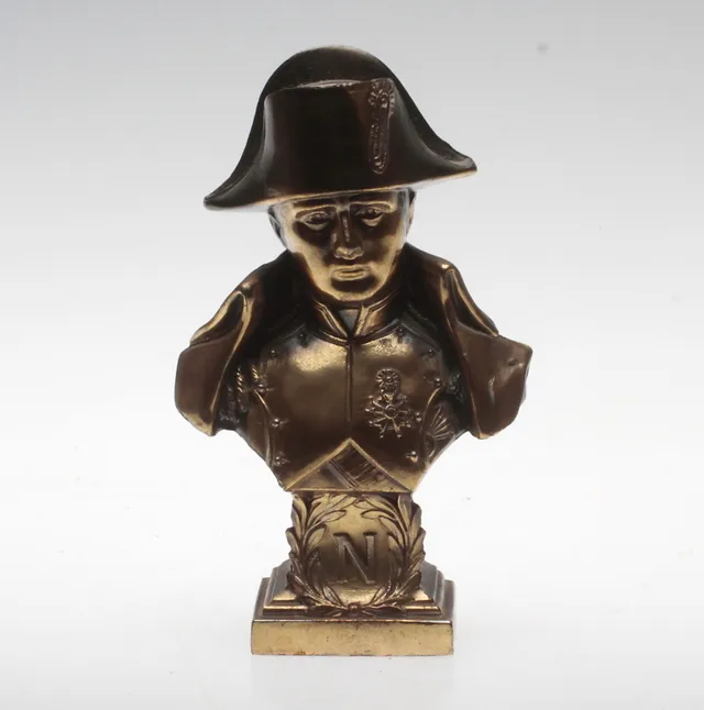 SKULPTUR, bronserad metall, Napoleon, 1900-talets andra hälft.