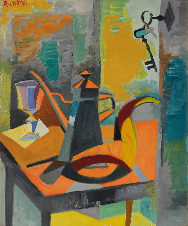 André Lhote, "Nature morte à la clef et la cafetière".