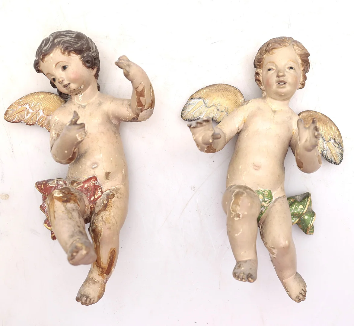 SPANISH SCHOOL, 18TH CENTURY. Angels. — Sculptures & Bronzes — Balclis