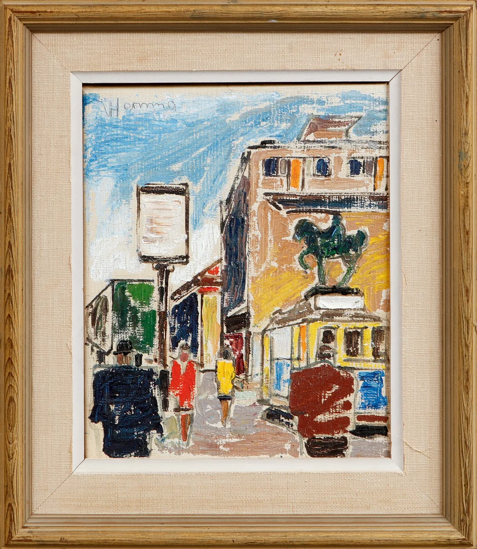 WILHELM HENNING. Göteborgsmotiv, olja på duk, signerad. — Paintings — Göteborgs Auktionsverk