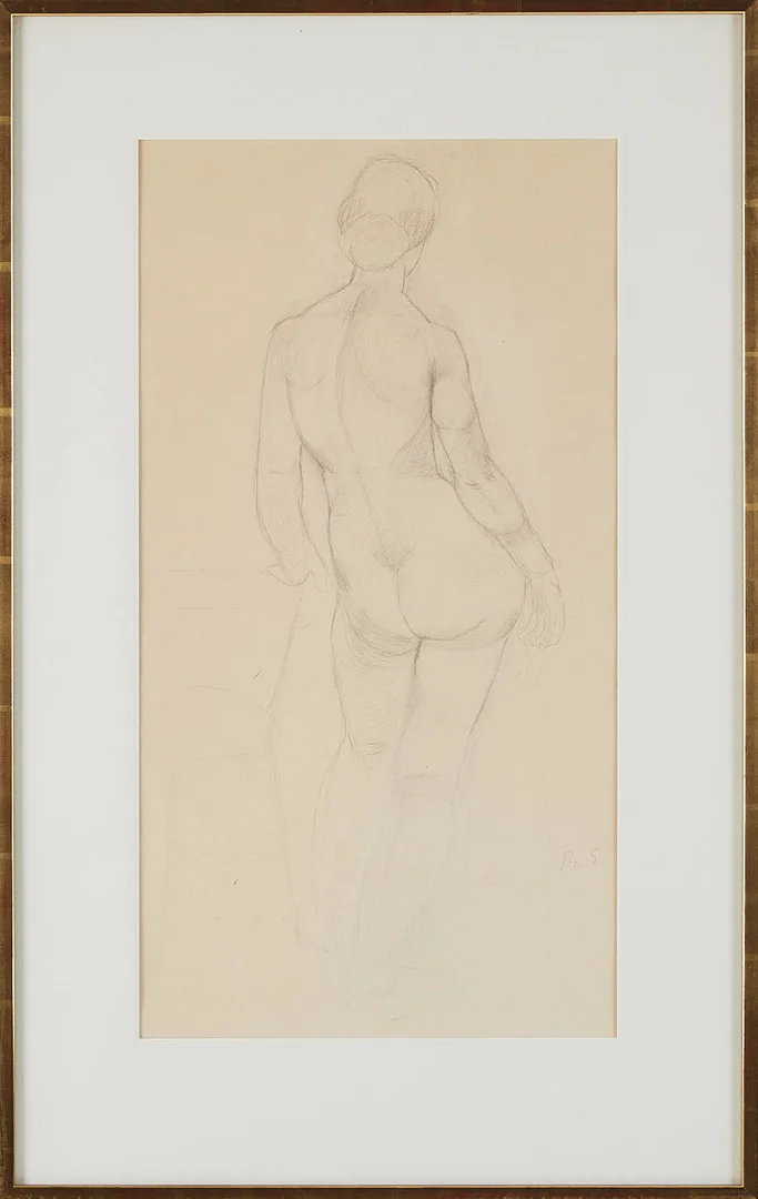 RAGNAR SANDBERG. Modell, blyerts. — Drawings — Stockholms Auktionsverk Magasin 5